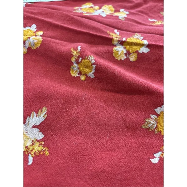 Free People Red What‎ is Love Floral Wide Leg V-Neck Jumpsuit Size 0 - Image 9