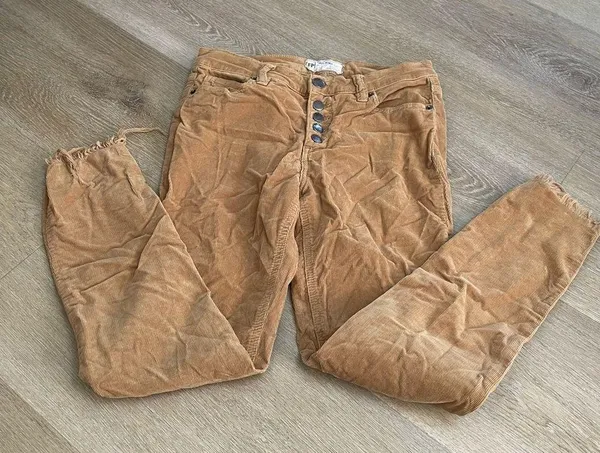 Free People Button Fly Corduroy Pants - Image 2