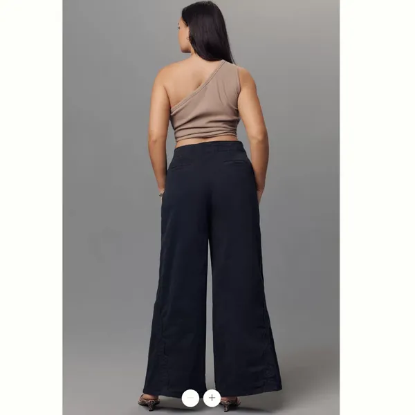 Anthropologie Maeve Scallop Wide-Leg Pants - Image 8