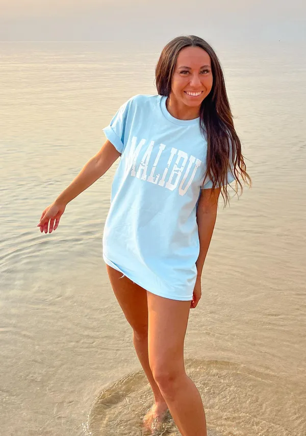 Malibu Tshirt Blue - Image 3