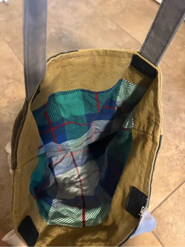 Carhartt Patchwork Canvas Tote Bag - Multi-Color - Image 2