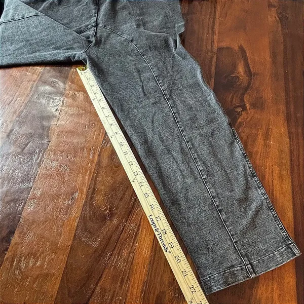Exlura Womens Black Acid Wash‎ Denim Overalls JP052 Seam Detail XS New - Image 8