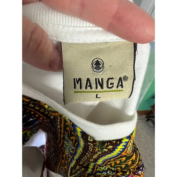 Dashiki tshirt orange yellow green - Image 7
