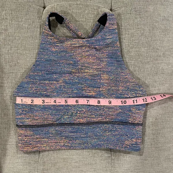 Lululemon Energy Bra High-Neck Longline Spectral Fusion Size 4 - Image 5