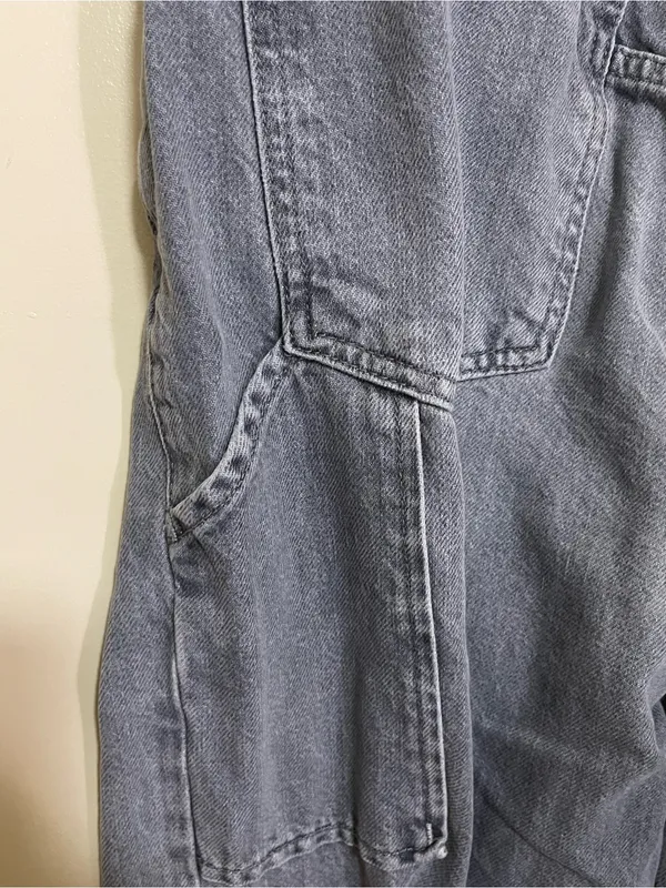 We The Free High Rise Baggy Straight Leg Jeans in Faded Gray - Image 5