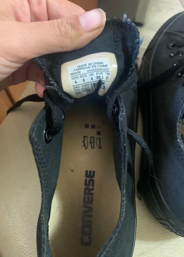 Low Top Black Converse All Star - Image 4