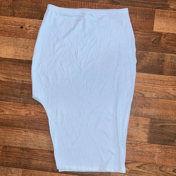Chic Asymmetrical Light Blue Skirt - Image 4