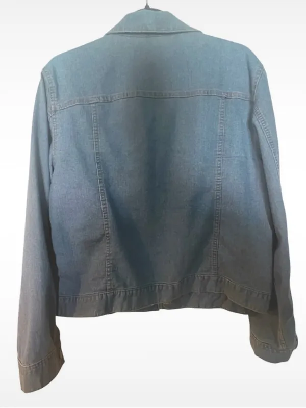 Faded Glory Jean Jacket XL 16/18 Blue Denim Trucker - Image 3