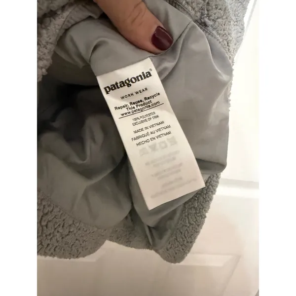 Patagonia Los Gatos Fleece Vest Womens XS Gray Full Zip High‎ Pile 25216 - Image 5