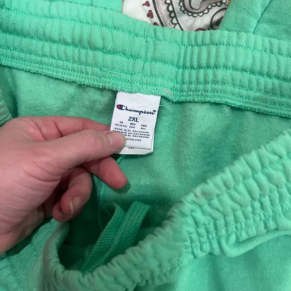 2XL Champion Mint Green Joggers - Image 2