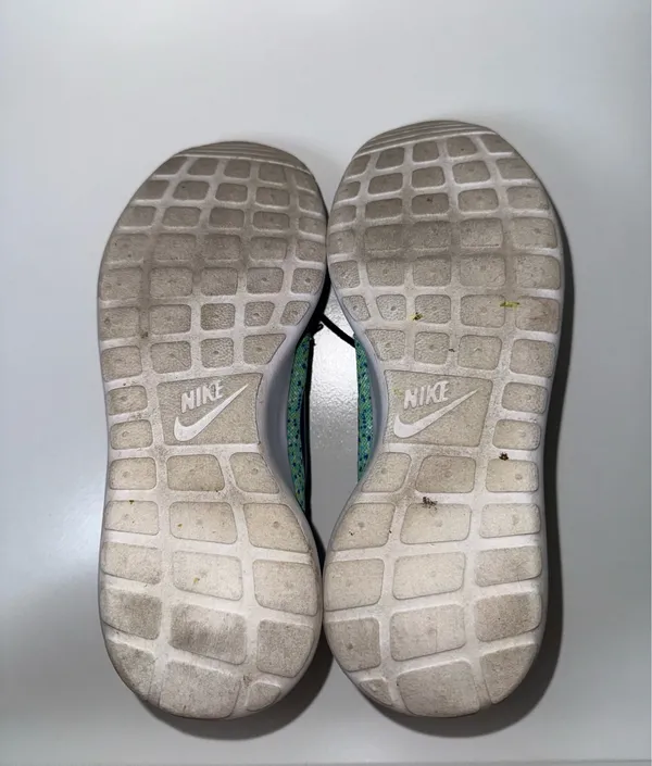 Nike Roshe Run ID Custom Sneakers Specked Seafoam Green Navy Athletic - Image 10
