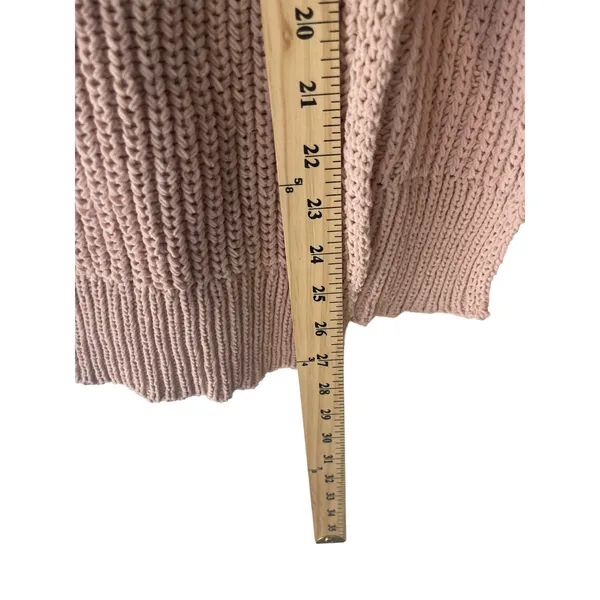 Aerie Size Medium Light Pink Knit Round Neck Sweater Coquette Soft Cozy‎ - Image 8