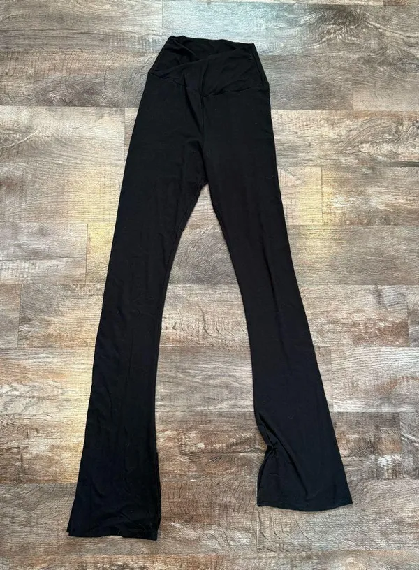 Fitz and Eddi Black Split Flare High Rise Leggings From Buckle Size Small - Image 2