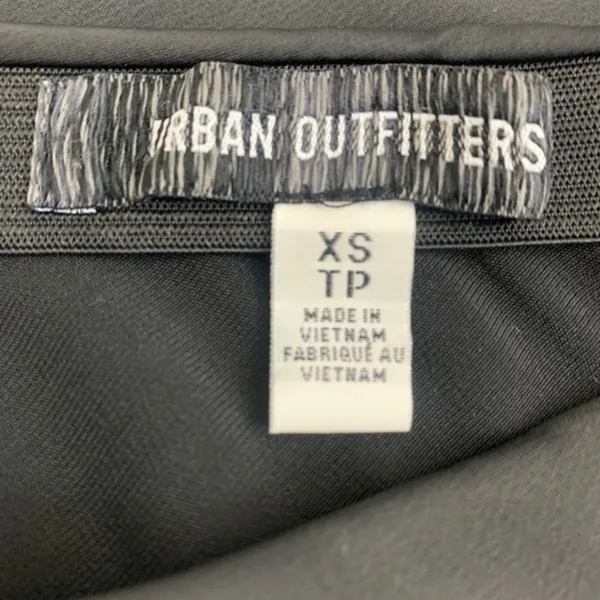 Urban Outfitters Women's XS Black High Waisted Midi Skirt Side Zip Grunge Office - Image 7