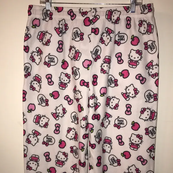 Hello Kitty Adult Pajama Bottoms Sleep Pants Size Large - Image 5