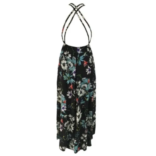 Boho Split Skirt Maxi Dress Black Size L - Image 5