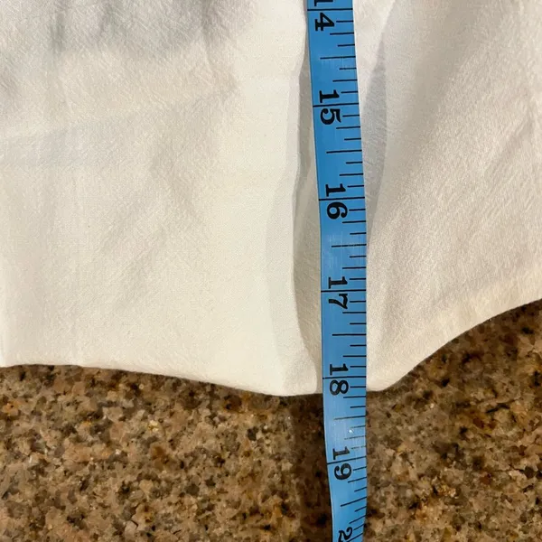 CoMMENSE Tied Halter Open Back Cotton Linen Midi Dress White Large NWT Sold Out - Image 5