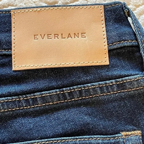Everlane Blue Medium Wash Authentic Stretch Mid Rise‎ Skinny Jeans Size 23 - Image 13