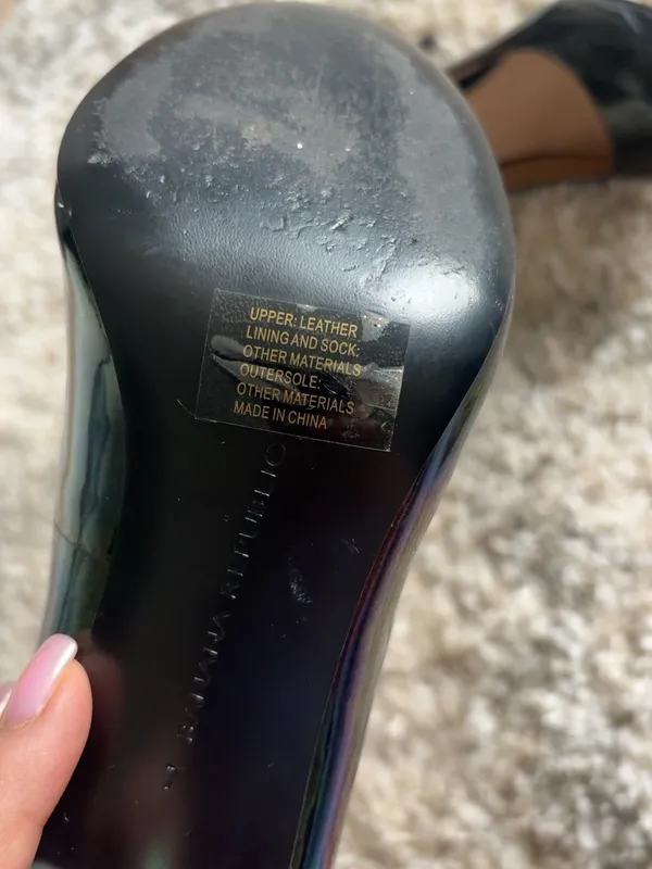Banana Republic Iridescent Patent Leather Pumps Size 7 - Image 4