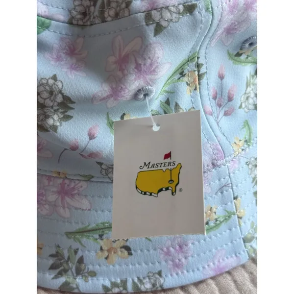 Masters Tournament 2026 Reversible Floral Print / White Logo Bucket Hat NWT - Image 4