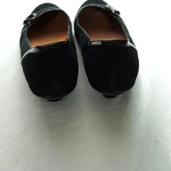 Sofft Black Suede Pumps Women Size 8 Kitten Heel Office Professional Career - Image 3
