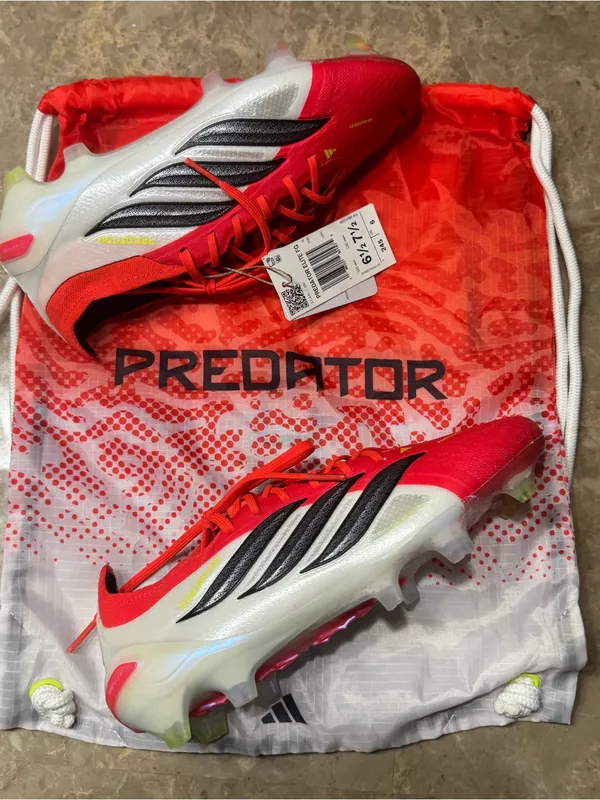 New adidas Predator Elite Fold-Over Tongue Firm Ground Soccer Cleats. - Image 8