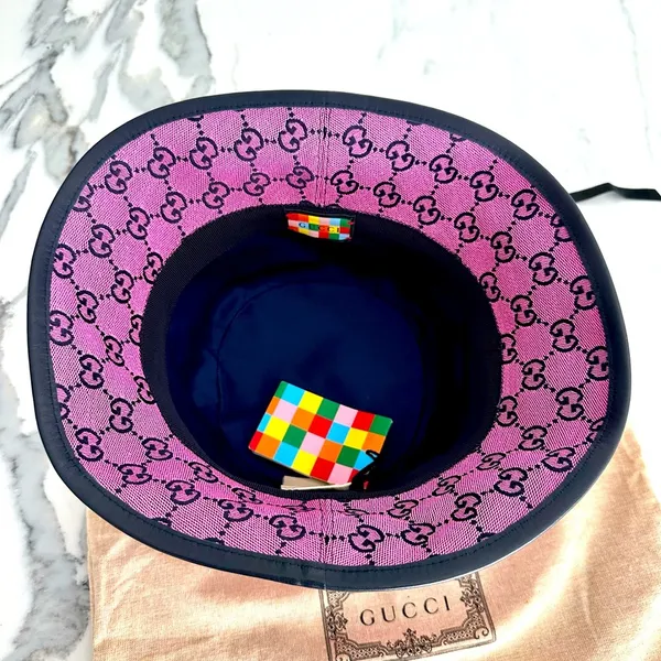 Gucci GG Supreme Fedora Bucket Hat - Image 6