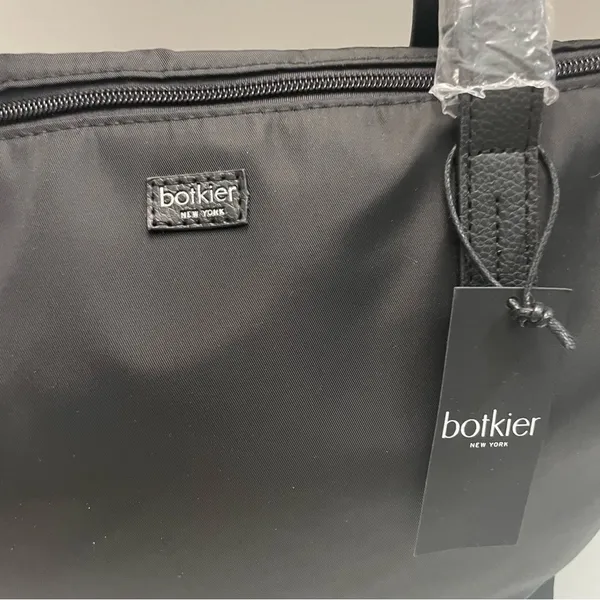 Botkier Tote Bag New York Bond Zipper Accents Organize Labtop Travel Work Black - Image 16