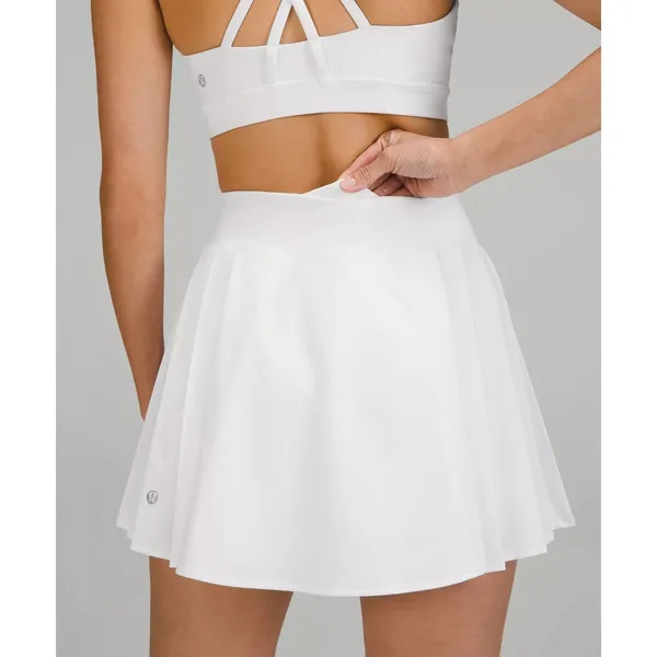 Lululemon Side-Pleat High-Rise Tennis Skirt White Size 8 NWT - Image 4