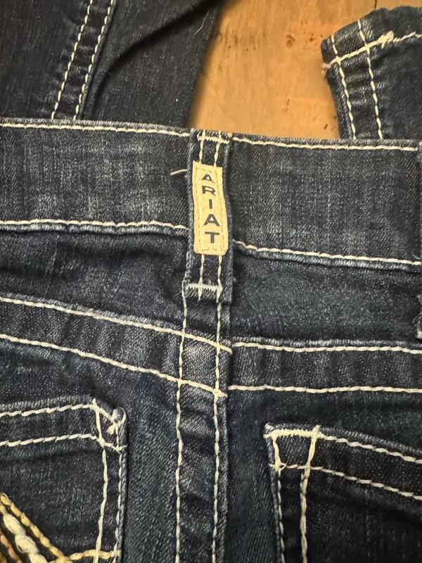 Ariat Size 25 R Low Rise Boot Jeans Denim - Image 9
