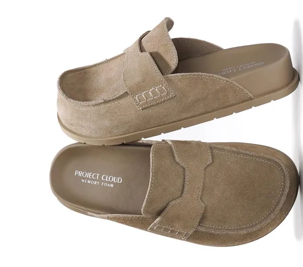 Protect Cloud Genuine Suede Womens Clogs-Arch Support-Lightweight-Non-Slip size8 - Image 2
