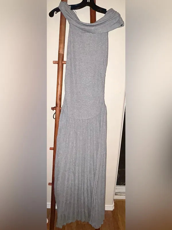 Lioness Field of Dreams Maxi Dress Size S Grey Original Price $109 - Image 7