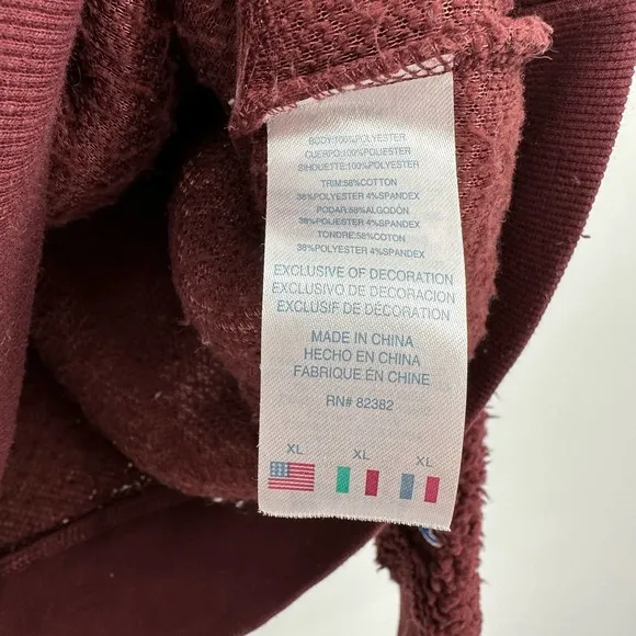 Champion authentic‎ athletic wear size XL hoodie sweatshirt sherpa purple - Image 5