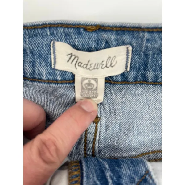 Madewell‎ The Perfect Vintage Jean Straight Size 25 Distressed Raw Hem Y2K 90s - Image 3