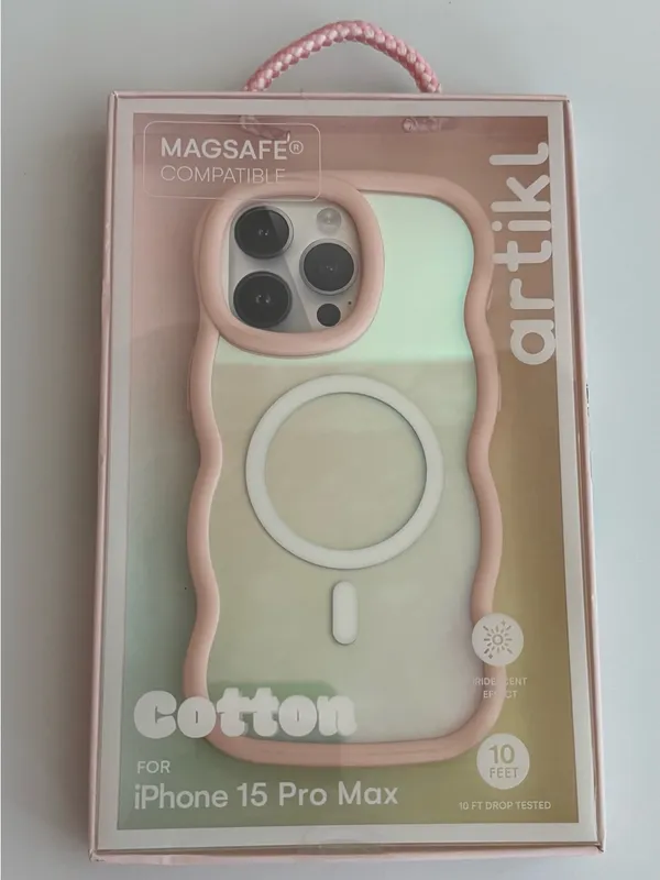 COTTON nwt MAGSAFE FROSTED PHONE CASE FOR IPHONE 16 PRO MAX – IRIDESCENT pink - Image 3