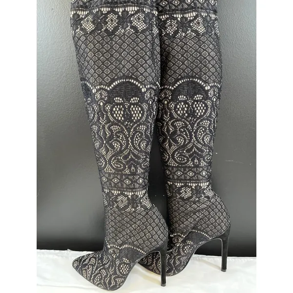 Steve Madden Tiffy Womens Black Over the Knee Boots Size 6.5M SKU 6434 - Image 5