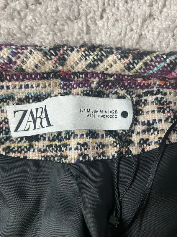 Zara Jacquard Jacket Cardigan Medium - Image 4