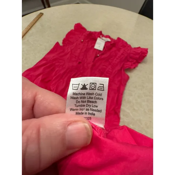 Caroline Constas Designer Tiered Ruffled Mini Dress Hot‎ Pink 100% Cotton - Image 11