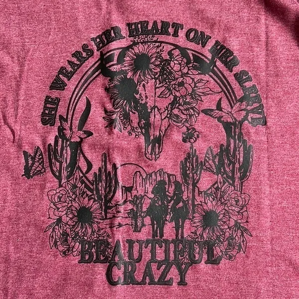She Wears Her Heart on Her Sleeve - Beautiful Crazy Size XXL - Image 5