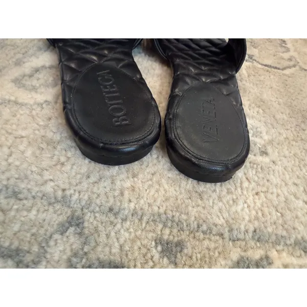 BOTTEGA VENETA Flat Sandal Black Sz 38 US Sz 8 $890 - Image 12