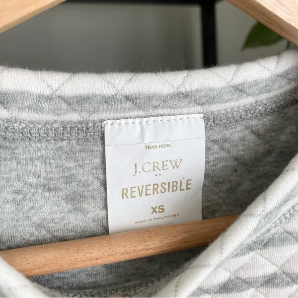 J. Crew Reversible Quilted Pullover Sweater - Image 5