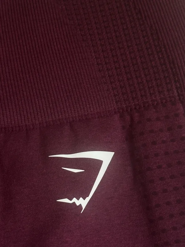324. Gymshark medium Seamless High-Waist Maroon Leggings - Image 4