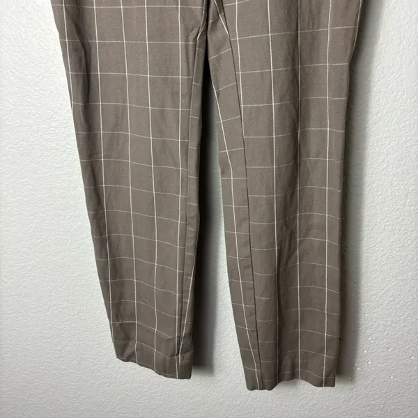 Women’s a new day Grey/Brown Plaid Dress Skinny Dress Pants size 4 - Image 8