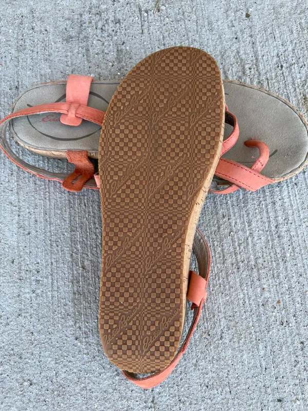 Eddie Bauer Orange Orange Pink strappy sandals size 9 - Image 4