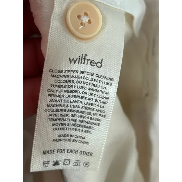 Aritzia Wilfred The Effortless Pant Linen white size 0 - Image 4