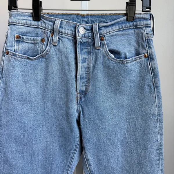 Levi's Cotton Coastal Clean Rugged Outdoors Granola 501 S Skinny Jeans‎ 25 Blue - Image 2