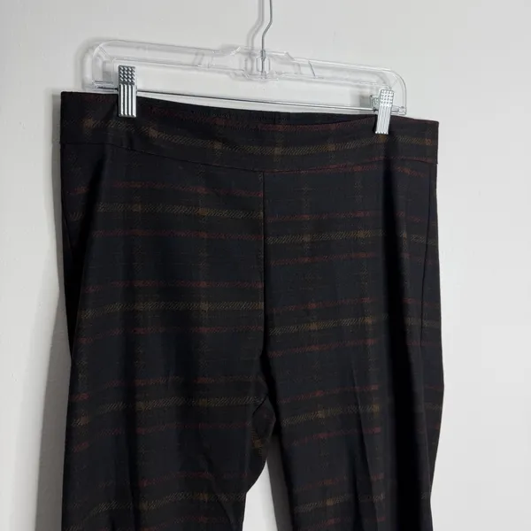 Avenue Montaigne Leo Kick Flare Pant Plaid Black Red Size 12 Dark Academia‎ - Image 7