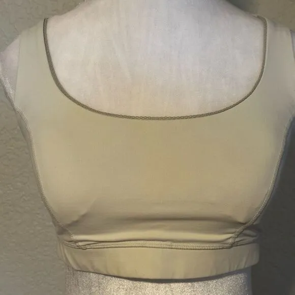 Lululemon Energy Bra Tan Beige 8 Women Crossback Yoga Workout‎ - Image 3