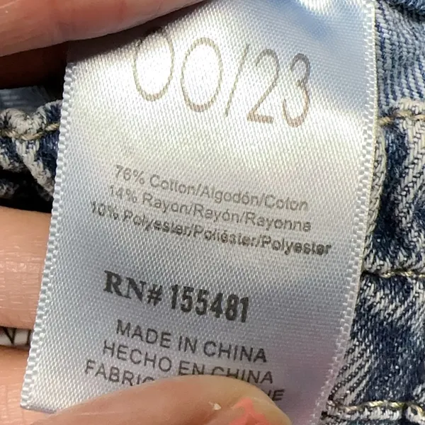 Simple society cargo straight high rise 00/23 PREMIUM Fabric AUTHENTIC denim - Image 5