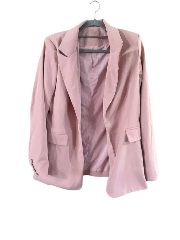 Women's Pink Blazer Jacket Size M Size M - Image 8